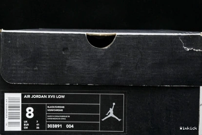 OG 17 303891-004 Air Jordan Low Chrome Black 1006